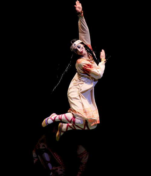 Das Ballett "Le Sacre du Printemps", Tanz der Auserwählten Jungfrau. Danse sacrale (L'Élue).
