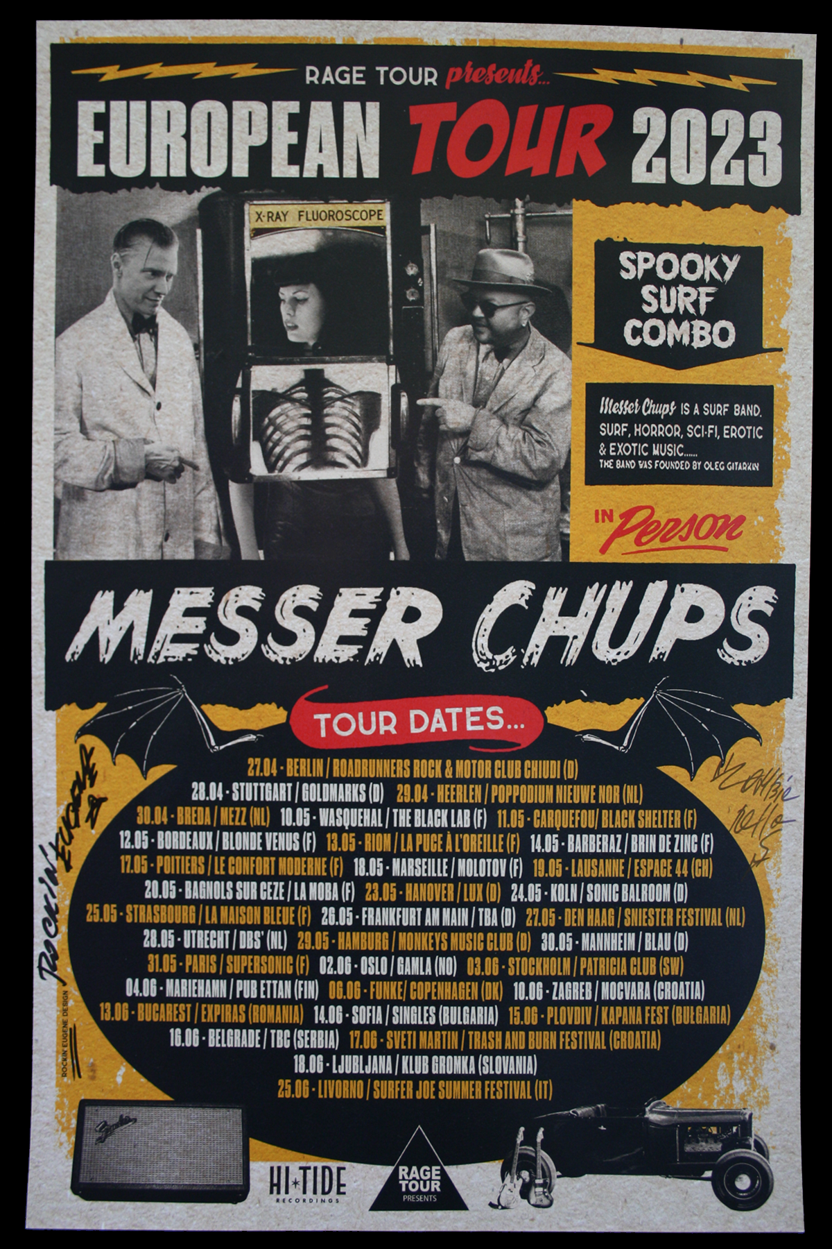Messer Chups European Tour 2023 Poster.