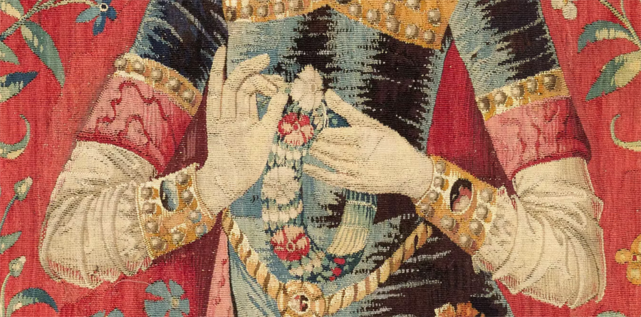 Christian Erdmann, Aljoscha der Idiot, Leseprobe. Bild: The Lady and The Unicorn Tapestry.