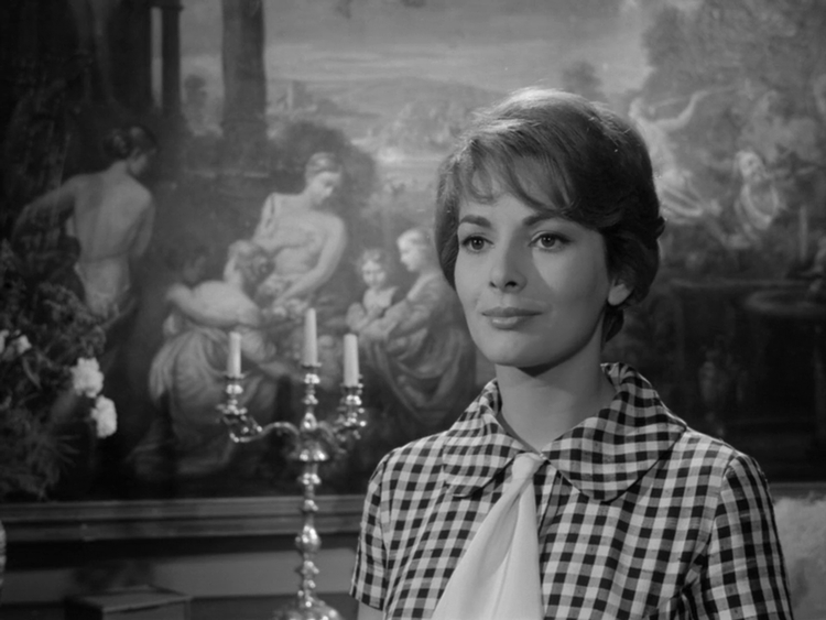 Karin Dor in "Die Bande des Schreckens", 1960.