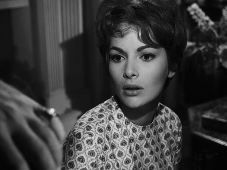 Karin Dor in "Die Bande des Schreckens", 1960.